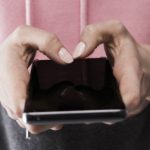 Personal health records - person using a mobile phone