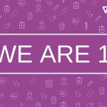 We Are 1 - Health Innovation Manchester Birthday Poster