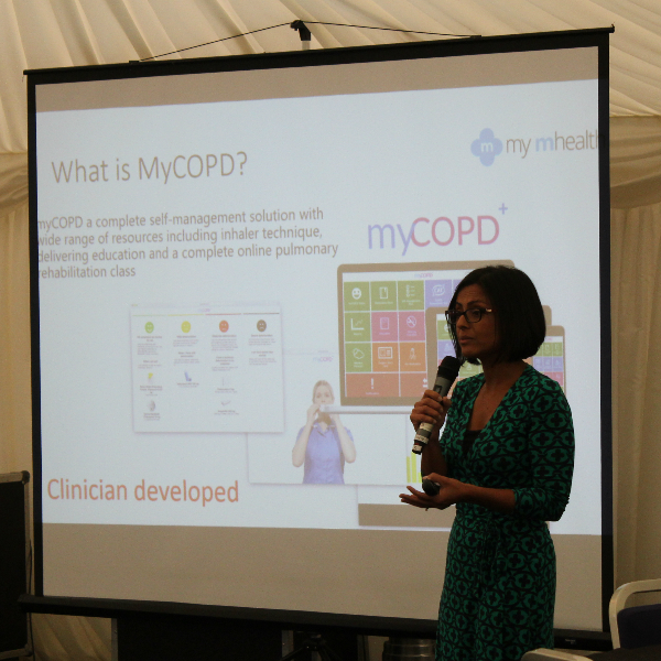 Dr Binita Kane addressing the North Wesr COPD Joint Collaborative event