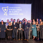 Winners on stage at the NHS in the North Excellence in Supply Awards Ceremony 2019