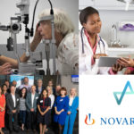 Health Innovation Manchester and Novartis Collaboration in Greater Manchester - multi images displaying variety of projects