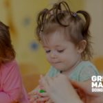 children playing and learning
