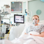Patient taking part in COVID-19 Ventilation Research