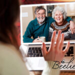 Beelieve Mental Health Campaign Image - family chatting via a video call