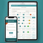Care Home COVID-19 Tracker Displayed on a tablet and mobile phone