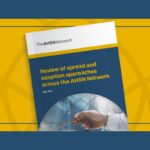 Front cover of the AHSN Network Adopt and Spread report 2021