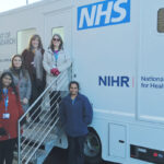 Main image caption (left to right): Sasi Neelamekam, Quality Lead, NIHR Manchester Clinical Research Facility; Sarah Fallon, Chief Operating Officer, NIHR Clinical Research Network Greater Manchester; Beatriz Duran Jimenez, Consultant Pharmacist - Clinical Trials, Manchester University NHS Foundation Trust; Jan Maiden - Facilities Manager - Research and Innovation, Manchester University NHS Foundation Trust; Lebina Pinto, Matron, NIHR Manchester Clinical Research Facility.