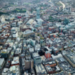 An aerial shot of Manchester.